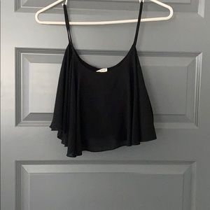 Black Cropped Tank